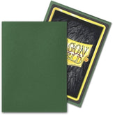 100 Bustine Standard Dragon Shield Matte Sleeves - FOREST GREEN